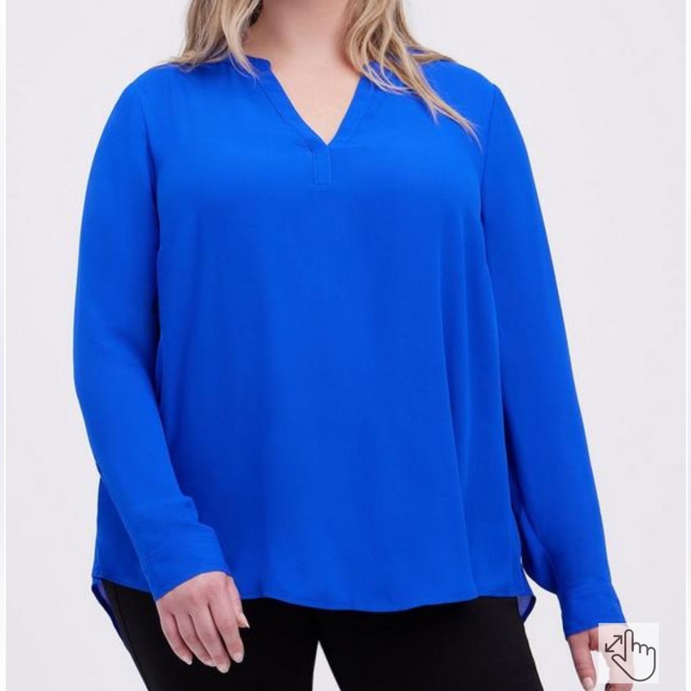 Torrid Georgette Long Sleeve Blouse